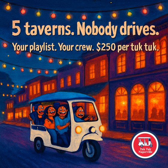 Illustrated pub crawl post for a local tour company